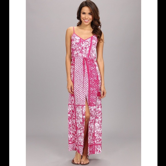 MICHAEL Michael Kors Printed Drawstring Maxi Dress - Picture 3 of 8